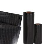 5mil Black Embossed Vacuum Sealer Rolls 90mic 11" X 100'