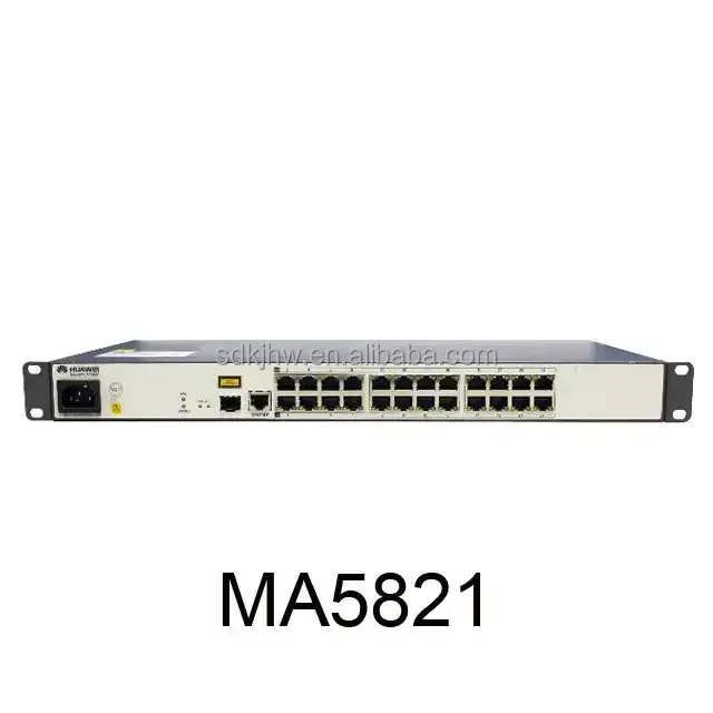 MA5821 8GE 8/16/24 FE/GE 24 Port 10G EPON GPON OLT MDU 6kv Power Port for FTTH FTTB FTTX Network