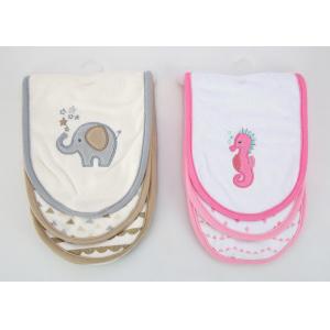 Buy cheap 3 Pack Knitted Baby Burping Towels 6.25X18 200GSM Strong Absorption from wholesalers