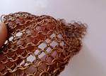 Copper Color Stainless Steel 10mm Chain Mail Fringe Curtains For Architectural