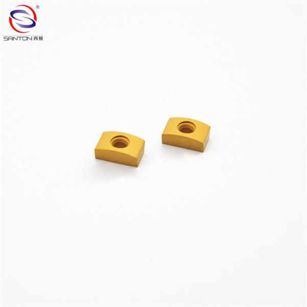 Buy cheap Cemented Ground Carbide Milling Inserts P30 With High Shock Resistance from wholesalers