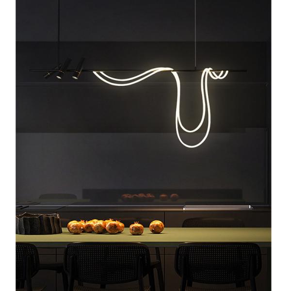 Nordic Designer Long Arc Lamp Spotlight chandelier dining room Bar Minimalism