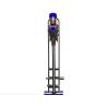 Buy cheap Custom 3mm H127cm Metal Houseware Dyson Vacuum Cleaner Storage Rack Hole Free from wholesalers