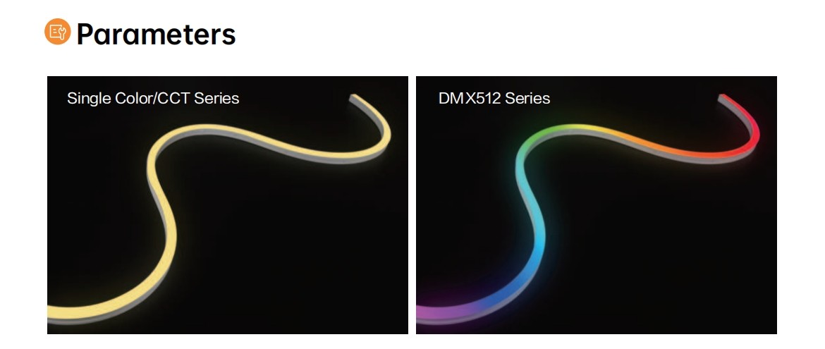 Swimming Pools LED Neon Flex String Lights 24V IP68 CV SPI Or DMX512 High Brightness