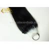 Buy cheap Hot Sell 18" Pre Bonded Hair Extensions for sale - 45 CM Black Micro Links Loop Hair Extensions 1.0 G / Strand For Sale from wholesalers