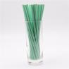 Buy cheap 197mm 6mm Party Supplies Green And White Holiday Disposable Paper Straws from wholesalers