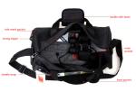 OEM / ODM Small Black Nylon Waterproof Duffel Bags for Travel / Sports