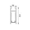 Buy cheap Slimmest led aluminum profile Pendant 18mm 6063 T5 Suspended LED Aluminium Profile from wholesalers