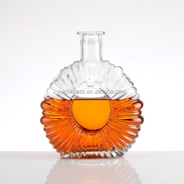 Buy cheap Customized Hot Stamping 750 Ml Drop Shape Transparent Brandy Glass Bottle for Spirits from wholesalers