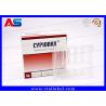 Buy cheap Plastic Tray And Paper Box For 10 Amp Of 2ml MOQ 100pcs 55um Thickness Clear PET from wholesalers