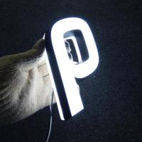 Buy cheap Double Faces Lighting LED Acrylic Letters Stainless Steel Lettering Signage product