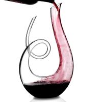 Buy cheap Modern Hand Blown Glass Decanter , Clear Glass Flat Bottom Wine Decanter product