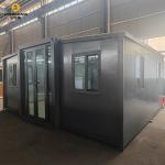 Double Winged Foldable Container House Durable Sandwich Panel Steel Container