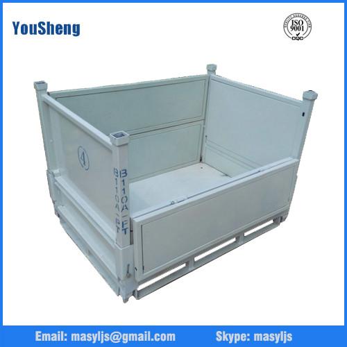 Buy cheap Wholesale warehouse galvanized steel container,foldable metal cage storage container,folding steel storage cag from wholesalers