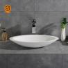 Buy cheap CE Solid Surface Wash Basin Matte White Above Counter Basin from wholesalers