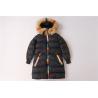 Buy cheap Junior Girls longline coats, Children's longline jacket, Hood Fur, Rainbow zipper from wholesalers