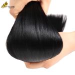 Black Invisible Tape In Hair Extensions One Sided 100g Virgin Human Hair