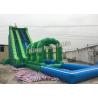 Buy cheap Attractive Commercial Outdoor Giant Long Green Inflatable Water Slide slip and slide For Adult from wholesalers
