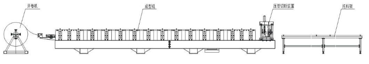 yufa rectangular rain water downpipe roll forming machine for sale