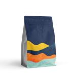 250g Matte Coffee Pouch Flat Bottom Bag 150microns