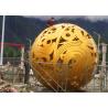 Buy cheap Stunning Huge Metal Sphere Sculpture , Stainless Steel Garden Sculptures from wholesalers