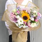 Flower Bouquet Wrapping Paper In Customized Color Korean Style Waterproof
