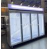 Buy cheap Vertical 5 Layer R290 Commercial Glass Door Freezer Showcase from wholesalers