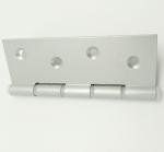 Powder Spraying 180 Degree Glass Door Hinge , 6 Inch Door Hinge Silver Color