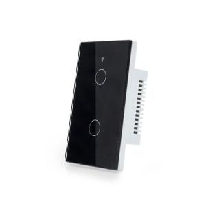 Wholesale 110V-240V Tuya Smart Wifi 2 Gang Light Switch Alexa Compatible Light Switches from china suppliers