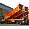 Buy cheap 28 - 38m3 Semi Dump Trailers High Strength Steel Material Three Axle from wholesalers