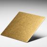Buy cheap PVC Film Stainless Steel Flat Sheet Cold Rolled 0.5mm x 1219mm x 2438mm Brushed No.4 from wholesalers