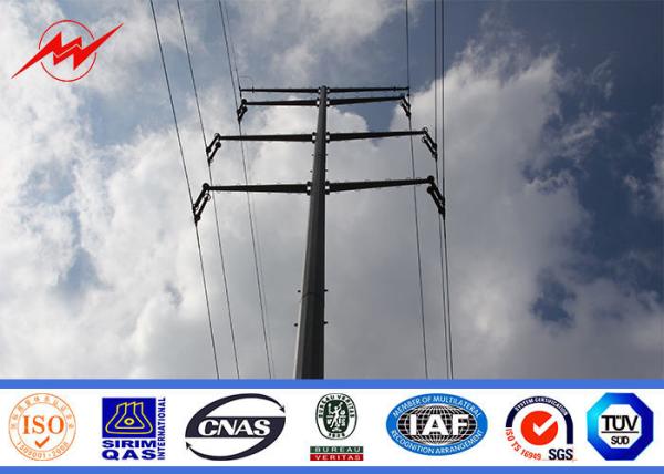 Buy cheap Hot Dip Galvanized Steel Utility Power Poles For 69kv Distribution Line from wholesalers