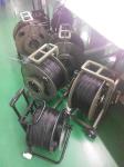 Anti Corrosive Tactical Fiber Optic Cable Reel , Cable Storage Reel With Hole