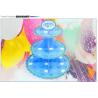 Buy cheap Party Children's Birthday Decoration Paper Blue Petal Folding Cake Stand Three-layer Paper Crafts Factory Wholesale from wholesalers