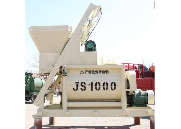 Hydraulic Concrete Mixer Machine 1000 Liter Double Shaft JS1000 1 Yard Concrete