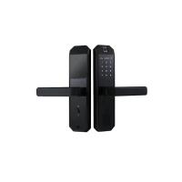 Buy cheap Tuya Zinc Door Manual Wifi Biometric Fingerprint Handle Digital App Life Alexa product