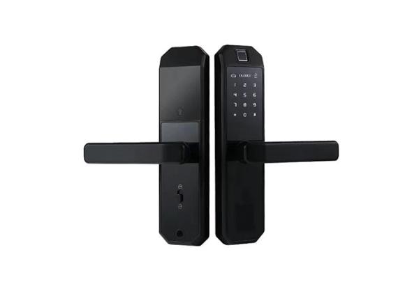 Tuya Zinc Door Manual Wifi Biometric Fingerprint Handle Digital App Life Alexa