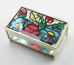 Shinny Gifts New Wedding Gifts Enamel Glass Jewelry Boxes Collection Boxes