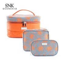 Buy cheap Wash Large Women PU 3 Pieces Travel Cosmetic Bag Set product
