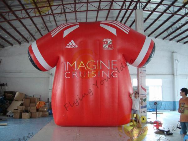 Buy cheap Beatiful Red Inflatable Marketing Products , Rental Inflatable Safety Suit from wholesalers