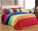 Buy cheap Rainbow Energetic Bedding Duvet Cover 4pcs Set Polycotton Bedding Set Queen/King size from wholesalers