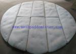 2500 mm Custom Order 8 Parts Plastic PTFE Knitting Mesh Demister Pad