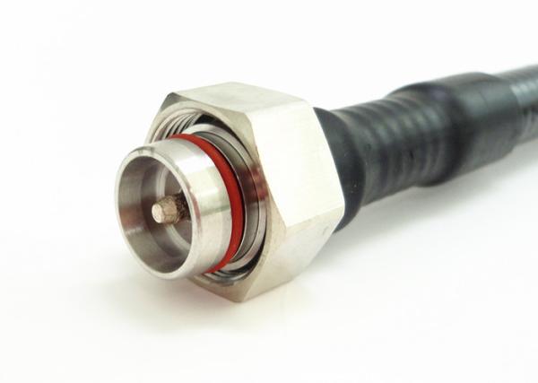 Buy cheap 4.3-10 Male RF Coaxial Connector Straight Clamping Connectors 50Ω Impedance from wholesalers