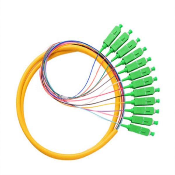 Buy cheap G567 12 core lc singlemode fan-out optical fiber optic pigtail from wholesalers