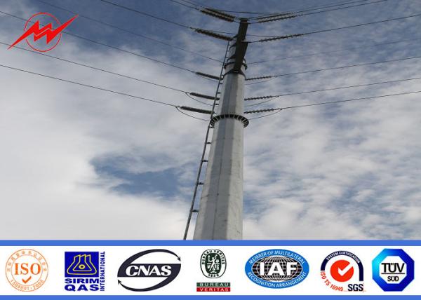 Buy cheap 12m 850Dan 1.0 Safety Factor Steel Power Pole Metal Taper Joints Shape in Philippines from wholesalers