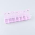 Home Weekly Pill Organizer Box With Clear Lid 11.2ML/Grid Medicine Boxes