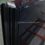 8mm Black Silkscreen Print Tempered Toughened Table Top Glass with Round