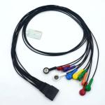 Compatible Schiller 10 Lead ECG Patient Cable Schiller for Schiller MS-12 Blue