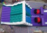 Anti - UV PVC Tarpaulin Colorful Inflatable Dry Slide Double Lanes pirate ship