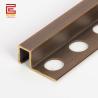 Buy cheap Bathroom Brass Profile Durable Solid Brass Square Edge Tile Trim from wholesalers
